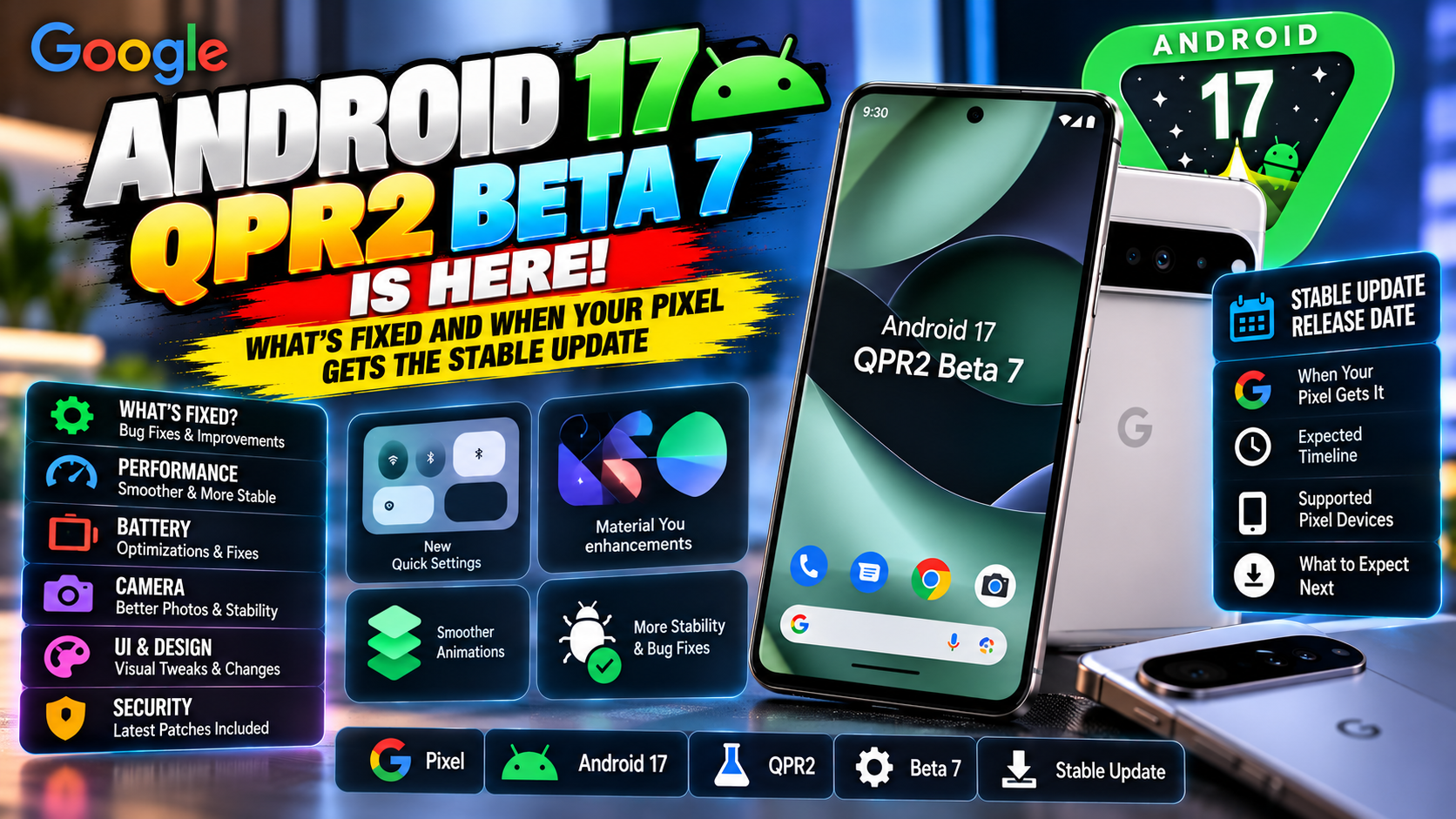 Android 17 QPR2 Beta 7 Is Here: What’s Fixed and When Your Pixel Gets the Stable Update