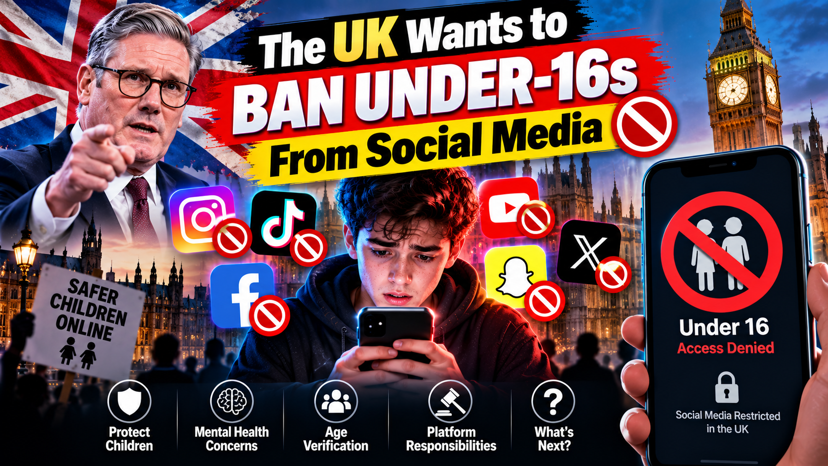 The UK Wants to Ban Under-16s From Social Media: Inside the Biggest Platform Fight Yet