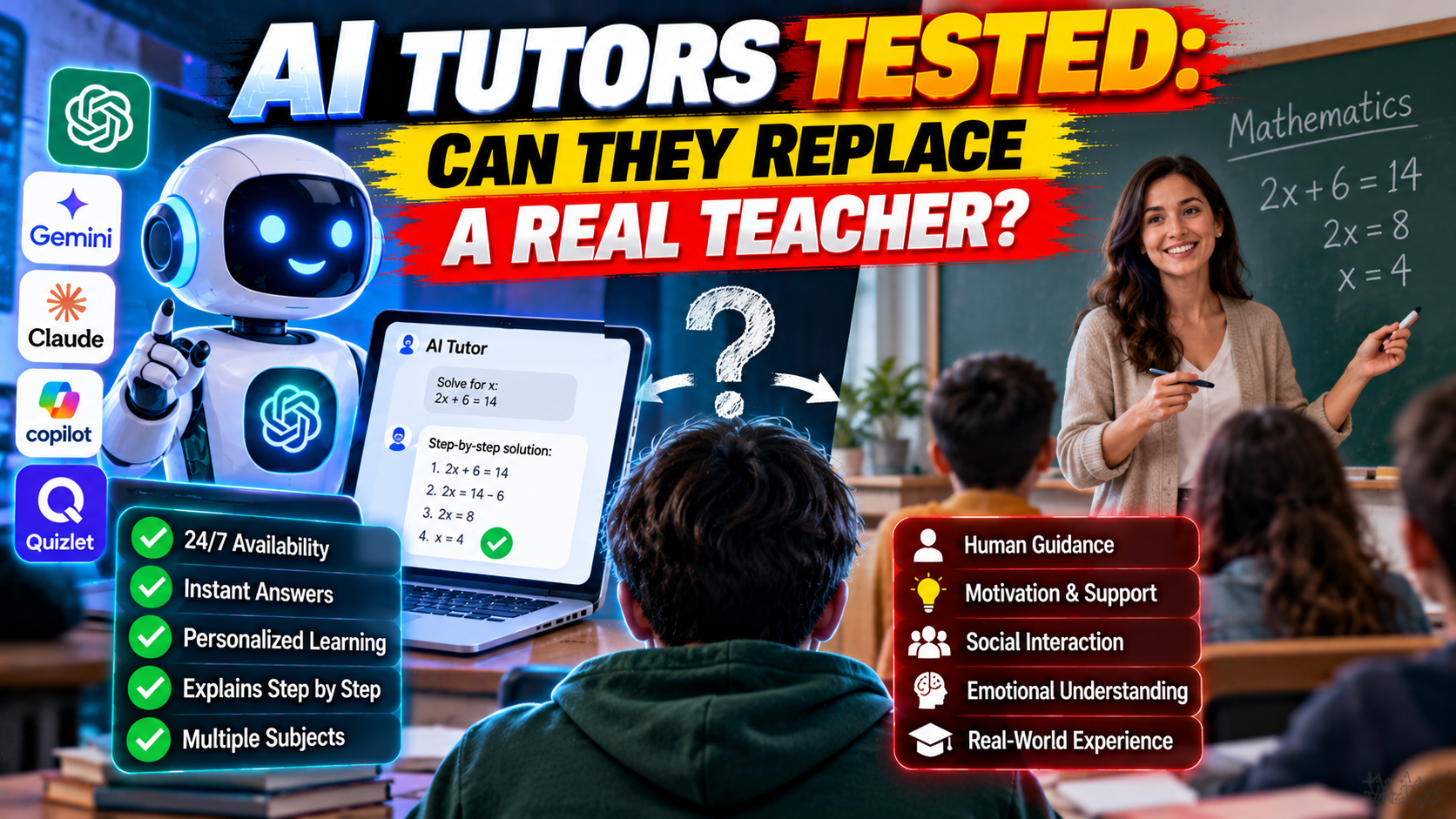 AI Tutors Tested: Can They Replace a Real Teacher?