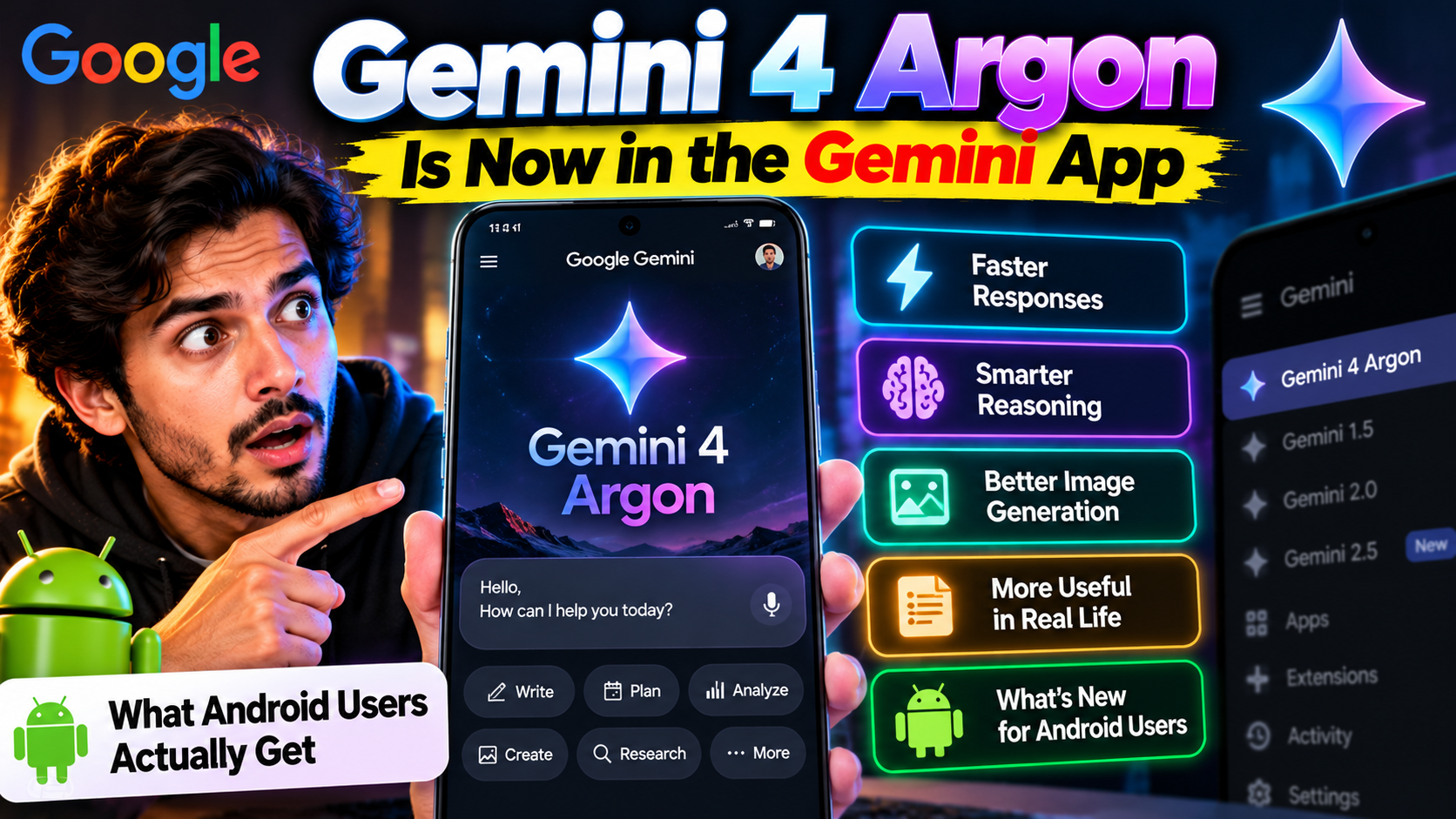 Gemini 4 Argon Is Now in the Gemini App: What Android Users Actually Get