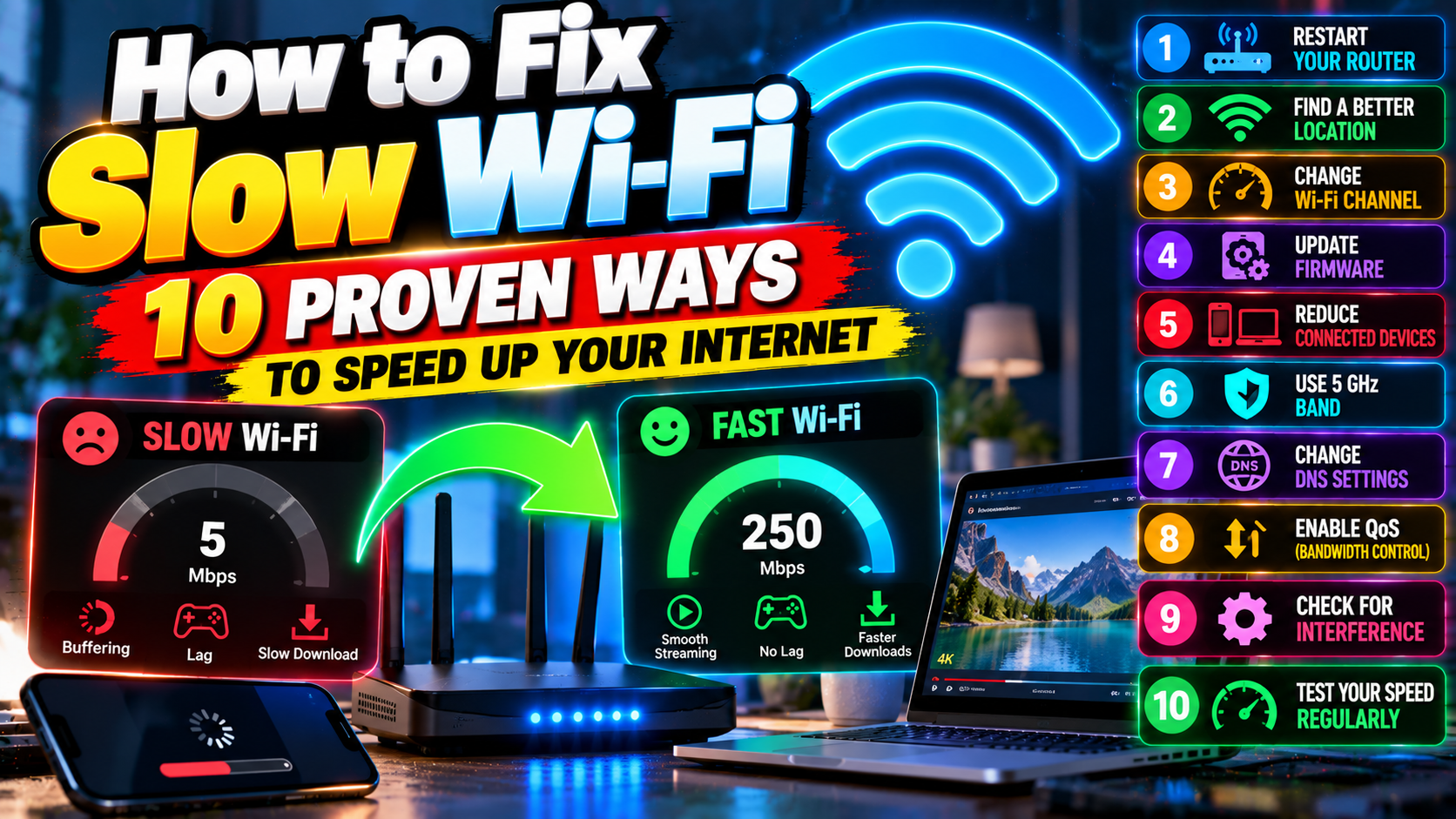 How to Fix Slow Wi-Fi: 10 Proven Ways to Speed Up Your Internet