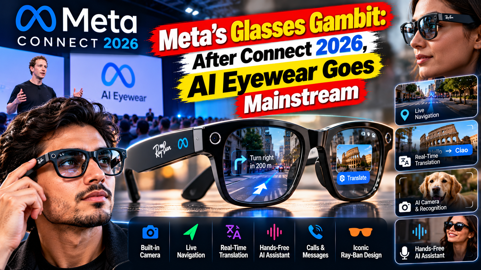Meta’s Glasses Gambit: After Connect 2026, AI Eyewear Goes Mainstream