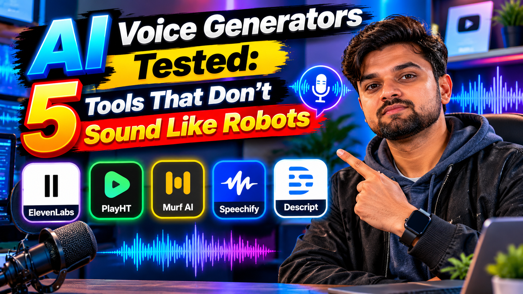 AI Voice Generators Tested: 5 Tools That Don’t Sound Like Robots
