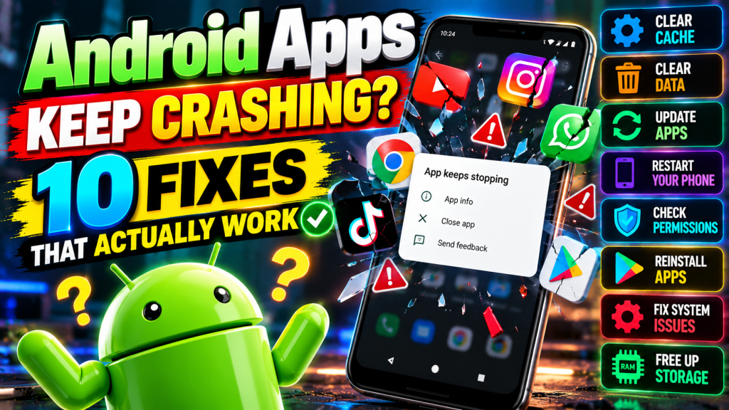 Android Apps Keep Crashing? 10 Fixes That Actually Work