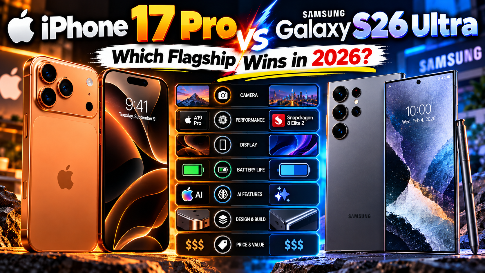 iPhone 17 Pro vs Galaxy S26 Ultra: Which Flagship Wins in 2026?