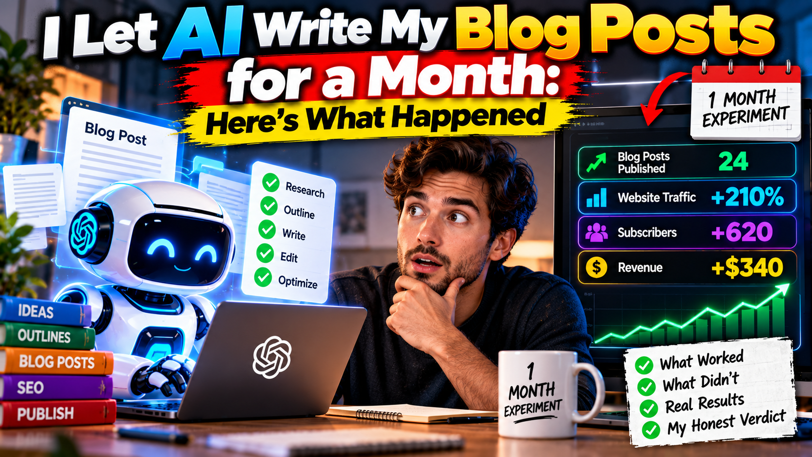 I Let AI Write My Blog Posts for a Month: Here’s What Happened