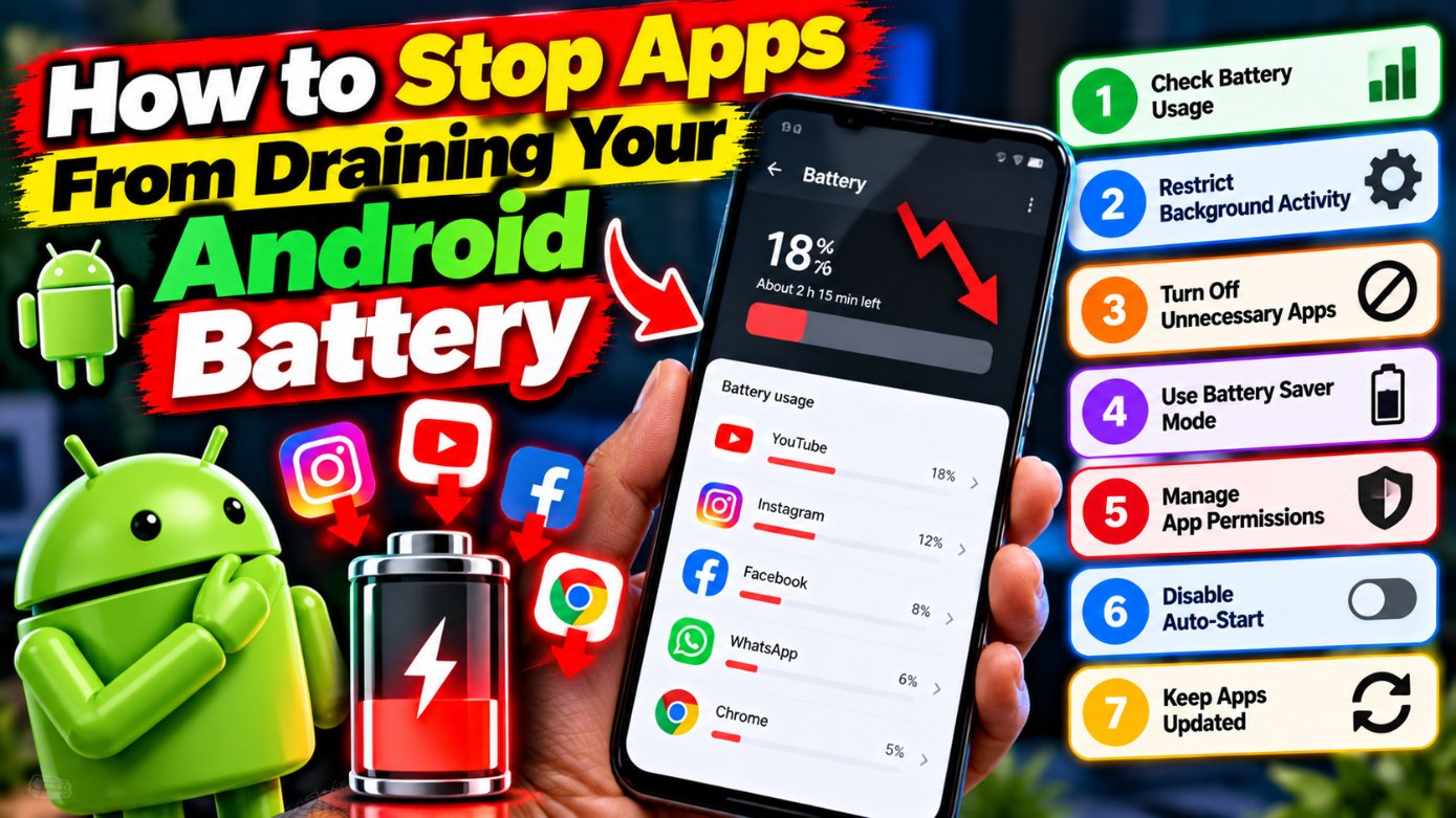 How to Stop Apps From Draining Your Android Battery