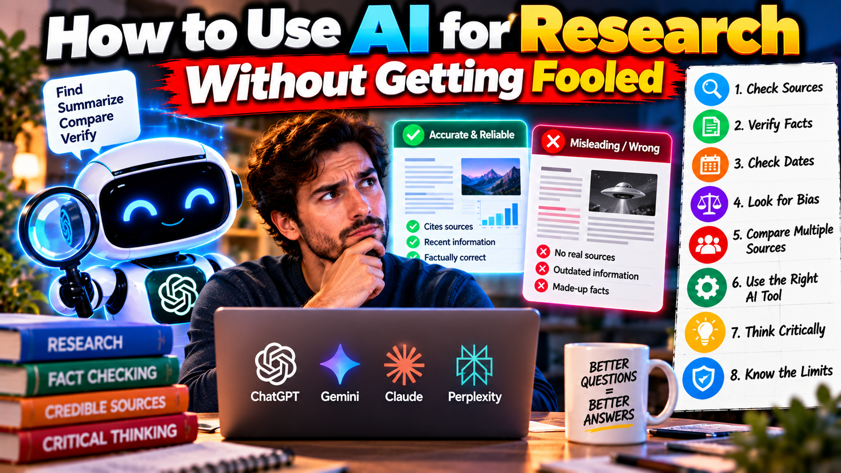 How to Use AI for Research Without Getting Fooled
