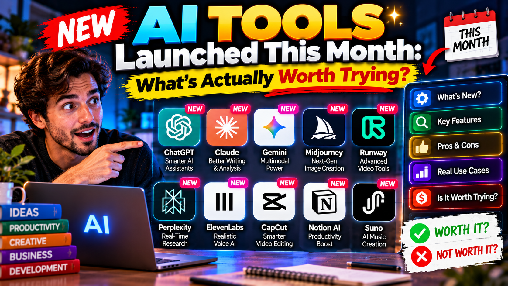 New AI Tools Launched This Month: What’s Actually Worth Trying