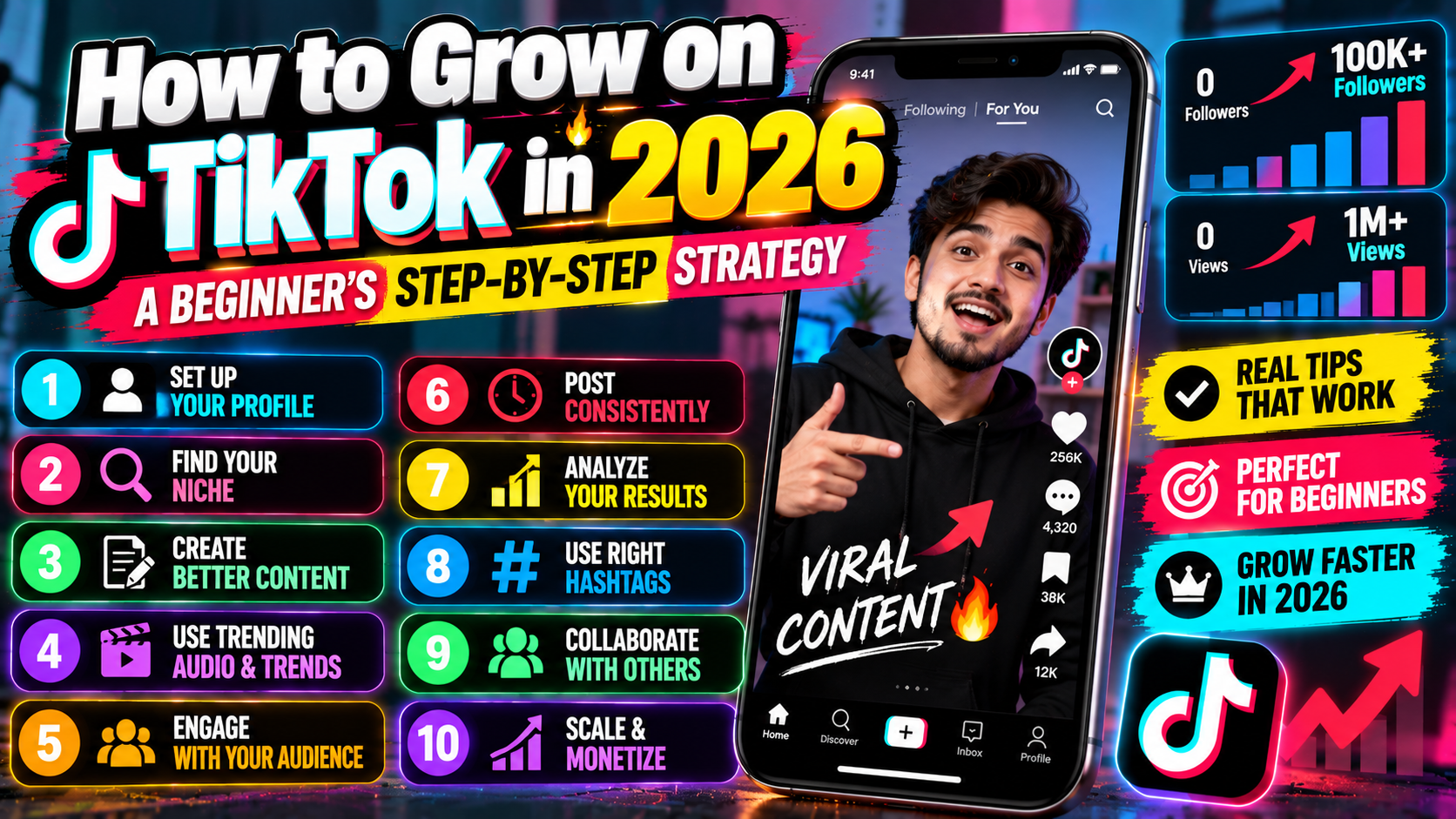 How to Grow on TikTok in 2026: A Beginner’s Step-by-Step Strategy
