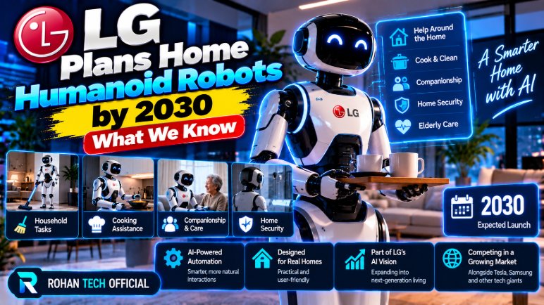 LG Plans Home Humanoid Robots by 2030: What We Know