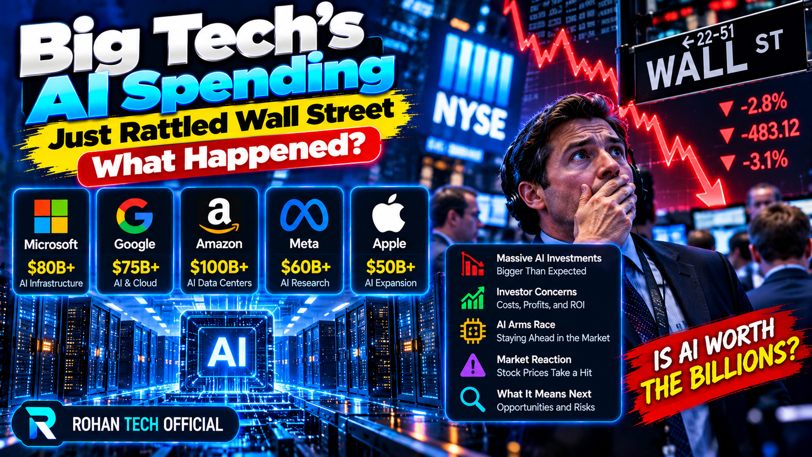 Big Tech’s AI Spending Just Rattled Wall Street: What Happened