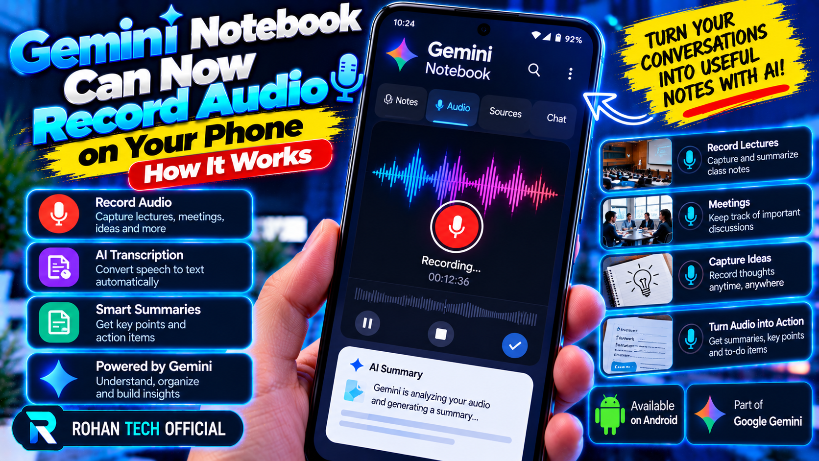 Gemini Notebook Can Now Record Audio on Your Phone: How It Works