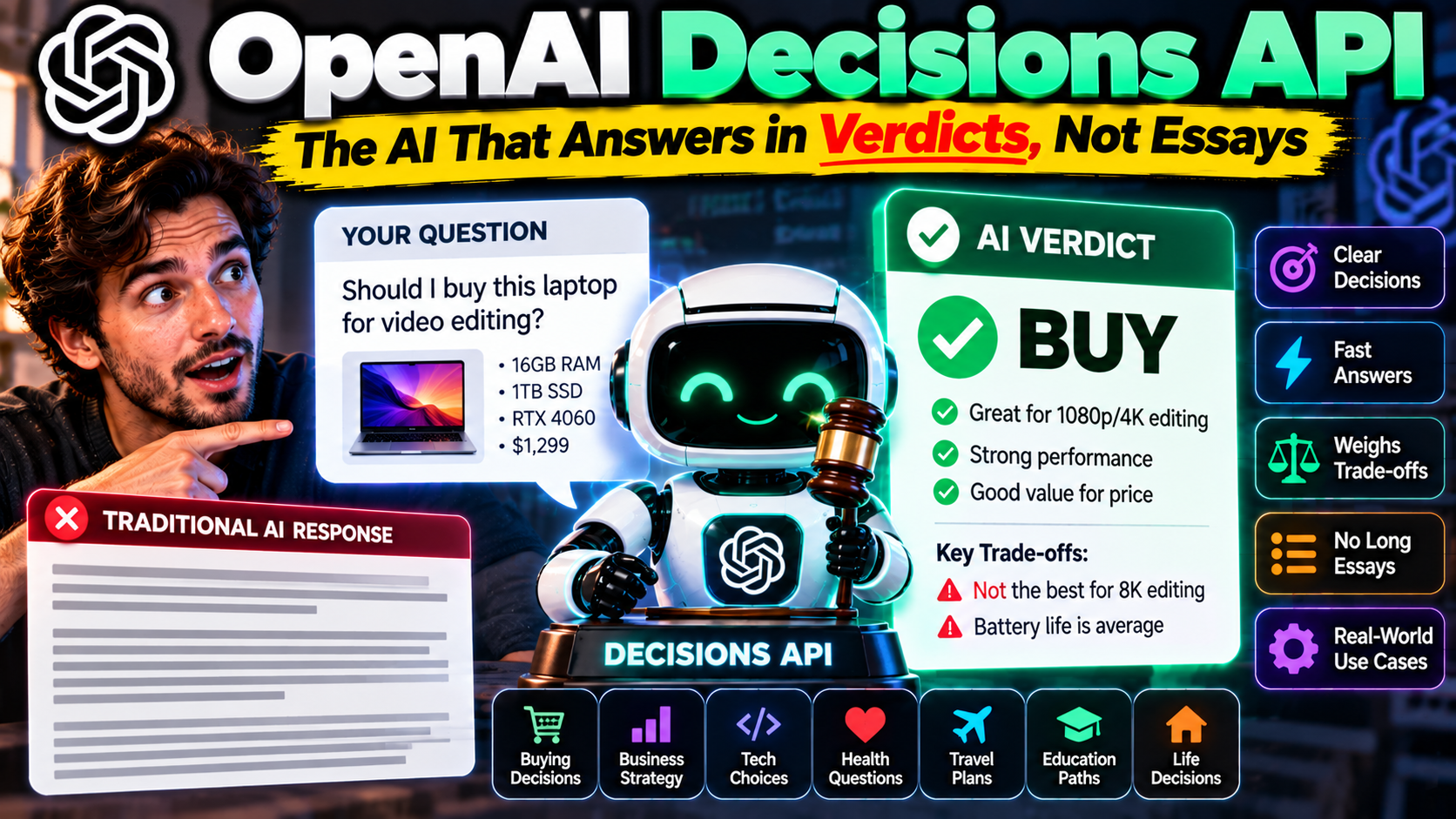 OpenAI Decisions API: The AI That Answers in Verdicts, Not Essays