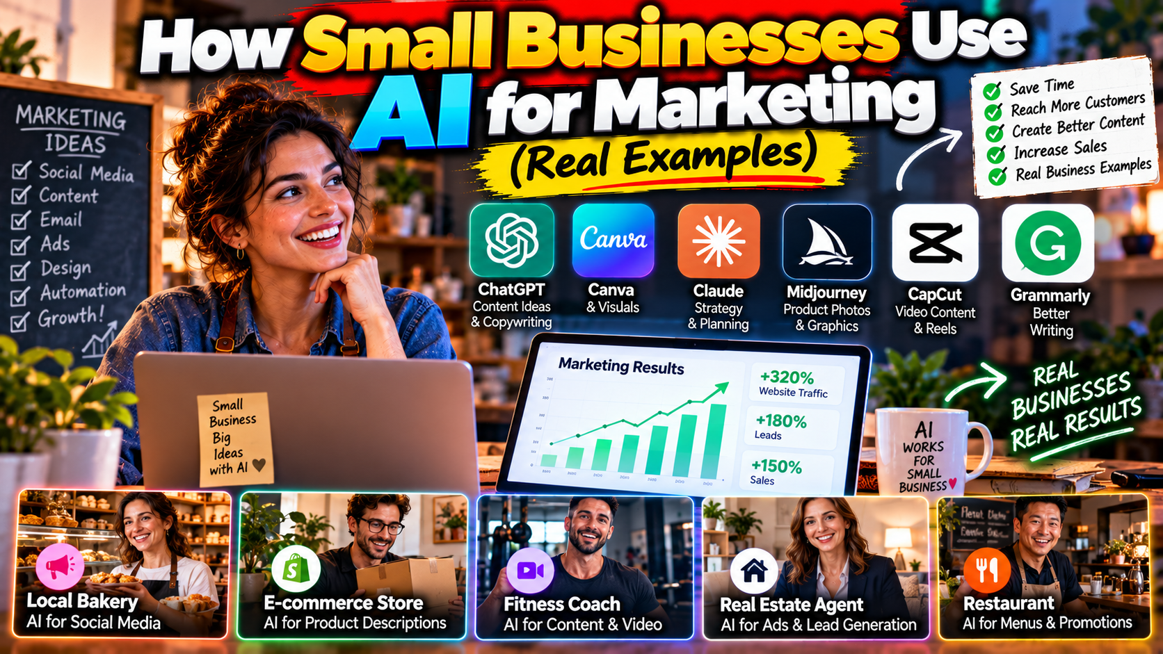How Small Businesses Use AI for Marketing (Real Examples)